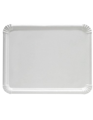 Tabuleiro de Cartão Branco 25x34 cm | Tabuleiros descartáveis