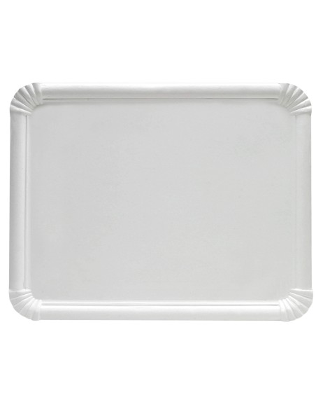 Tabuleiro de Cartão Branco 25x34 cm | Tabuleiros descartáveis