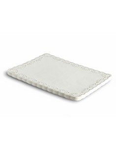 Renda branca vazada 20x30 cm – Apresentação e decoração|