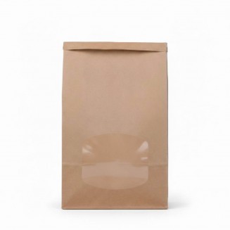 BOLSA SOS CON VENTANA Y CIERRE 16x7x25 cm. (100 Uds.)