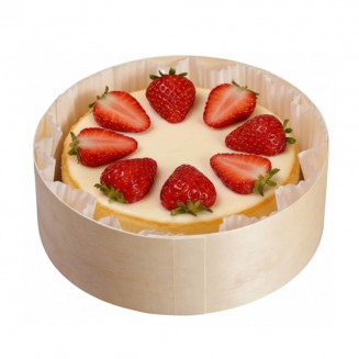 MOLDE DE MADEIRA PARA FORNO + TAMPA E CÁPSULA Ø170×60 mm (10 Unid.)