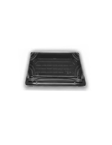 Tabuleiro Sushi Preto com tampa 140X80X20 mm. Envio 24h |