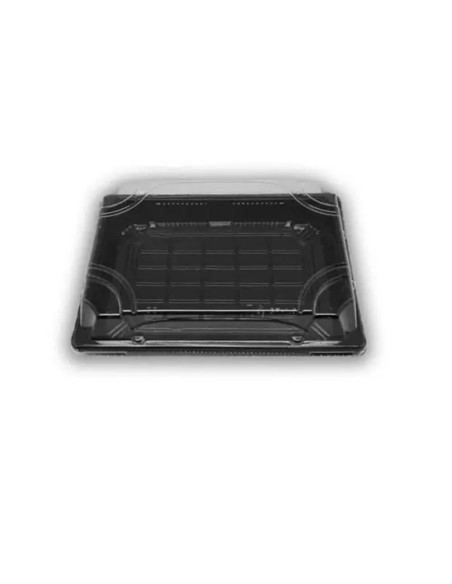 Tabuleiro de Sushi Preto com tampa 165X115X20 mm. Envio 24h |