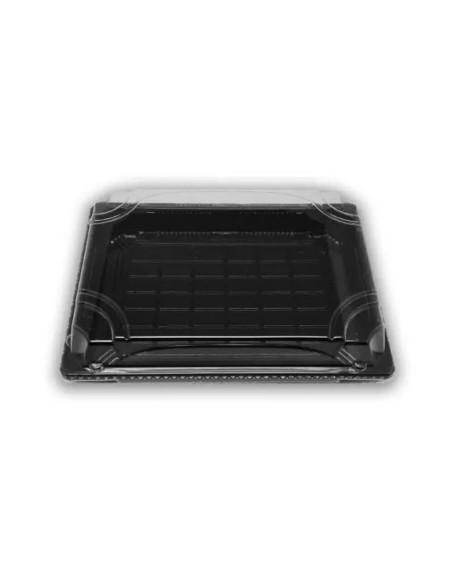 Tabuleiro Sushi Preto com tampa 185X130X30 mm. Envio em 24h |
