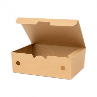 CAJA PARA FRITOS MEDIANA 500 cc 13,5X8,5X5,1 CM. (500 Uds.)