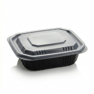 ENVASE DE PLÁSTICO 1.000 CC PARA MICROONDAS (50 UDS.)