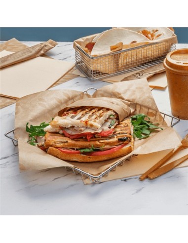 ▷ Papel para Embrulhar ANTIGORDURA Castanho 28x34cm - Envio 24 h.