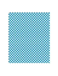 ▷ Papel de Embrulho ANTIGORDURA Quadrados Azuis 28x34cm - Envio 24 h.