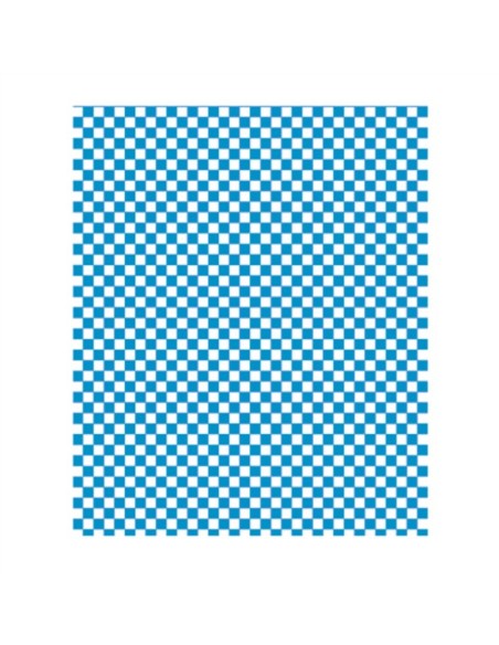 ▷ Papel de Embrulho ANTIGORDURA Quadrados Azuis 28x34cm - Envio 24 h.