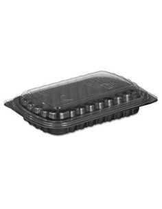 ▷ Tabuleiro para Meia Costeleta Preto Descartável - Envio 24h.