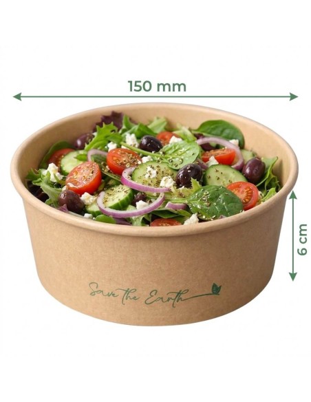 ✅ Saladeira de Papel 750 ml - Envio Grátis em 24h.