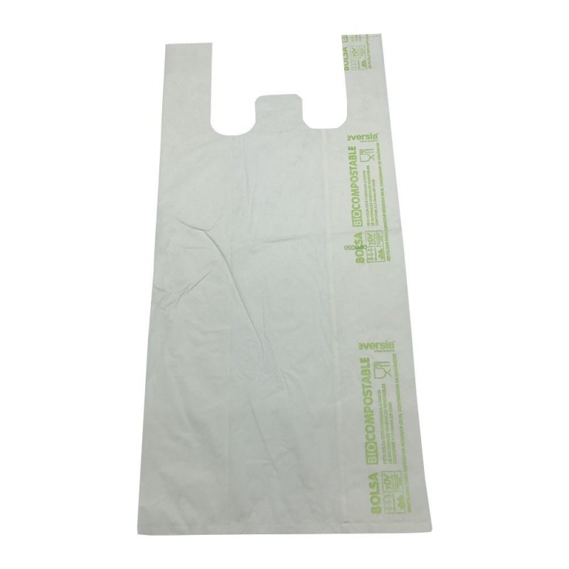 Bolsas compostables con asas tipo camiseta - Valsay Sistemas de Embalaje  S.L.