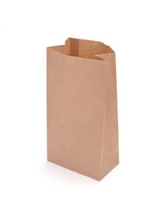 ▷ Saco de Papel Kraft Sem Asas Americano 18X10X34 cm - Envio 24h.