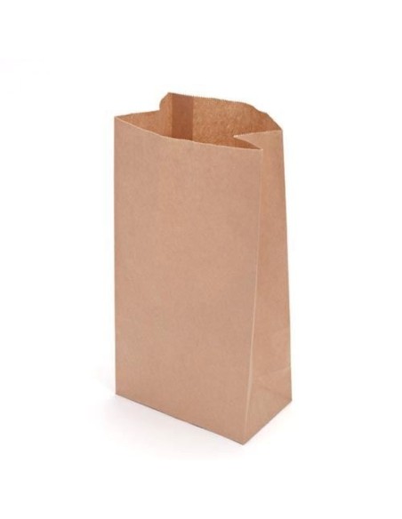 ▷ Saco de Papel Kraft Sem Asas Americano 18X10X34 cm - Envio 24h.