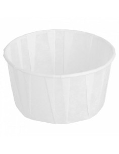 ▷ Comprar Taças de Papel Plissado 120 cc Brancas - Envio em 24H.