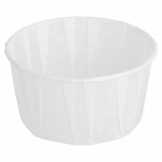 TARRINAS PAPEL PLISADO BLANCO 120 cc (250 Uds.)