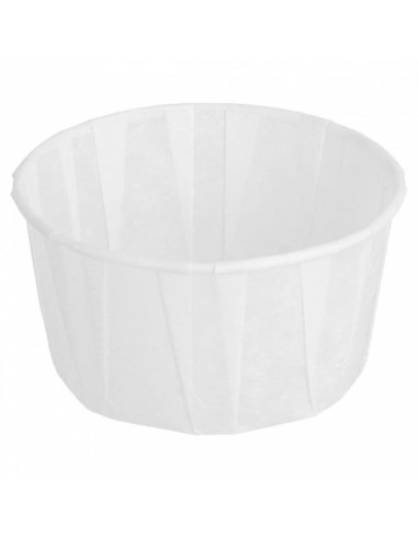 ▷ Comprar Taças de Papel Plissado 120 ml Brancas - Envio em 24H.