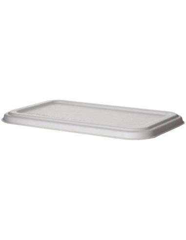 ▷ Tampa de Cana-de-açúcar Compostável 210x140x5mm - Envio 24h.