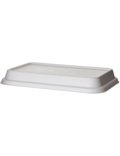 ▷ Tampa de Cana-de-açúcar Compostável 210x140x15mm - Envio em 24h.