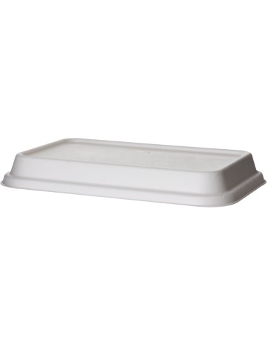 ▷ Tampa de Cana-de-açúcar Compostável 210x140x15mm - Envio em 24h.
