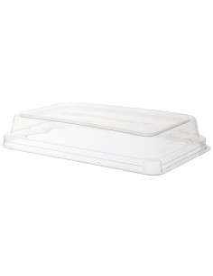 ▷ Tampa PLA Compostável 210x140x25mm - Envio em 24h.