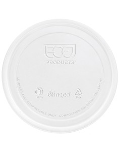 ▷ Tampa para Embalagem Redonda Biodegradável PLA 235-940ml - Envio em 24h.✅✅