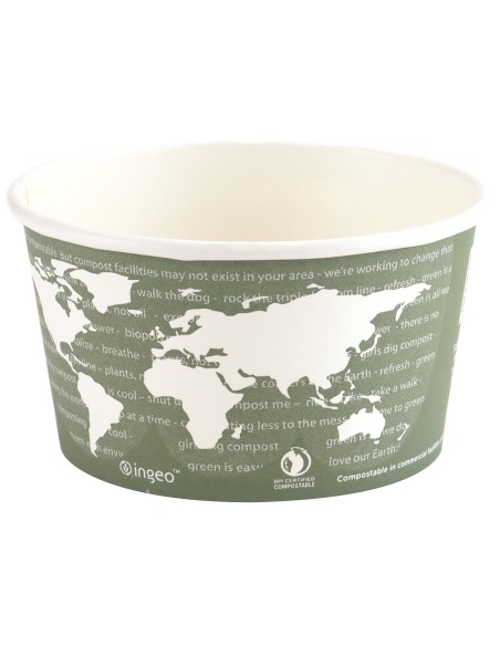 ▷ Embalagem para Sopa Compostável 355 cc - Envases del Mediterráneo ✅