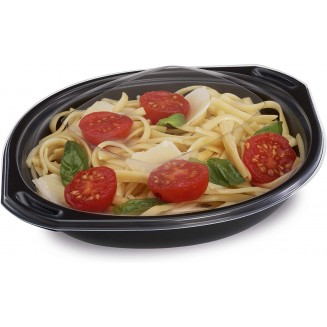 ENVASE REDONDO NEGRO 500 cc + TAPA (200 Uds.)