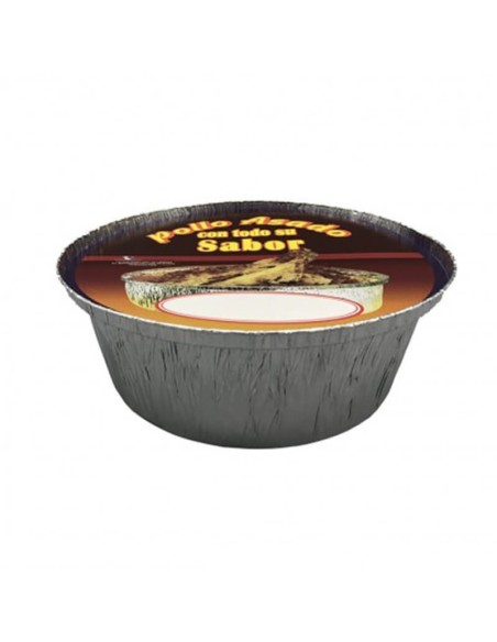 ▷ Embalagem para Frango Assado Descartável 1900 ml com Tampa.