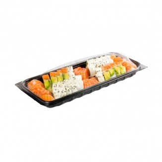 BANDEJA DE PLÁSTICO RECTANGULAR 420X180X55 mm