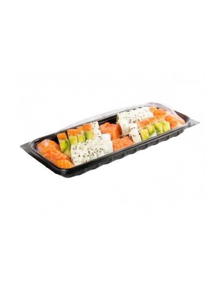 ▷ Tabuleiro para Entrecosto Preto Descartável - Envio em 24h.