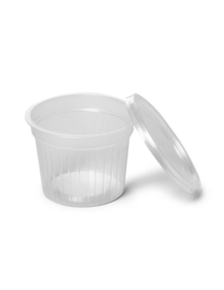 ▷ Taças para Molhos 100 cc Transparentes com Tampa - Envio em 24h.