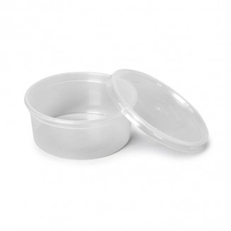 PACK TARRINA REDONDA 370 cc + TAPA (50 Uds.)