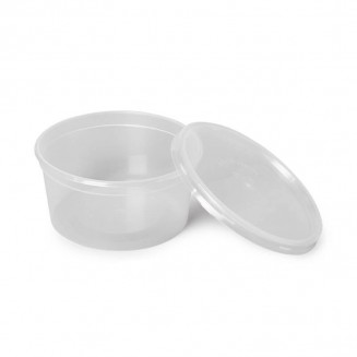 PACK DE TAÇA REDONDA 450 cc + TAMPA (50 Unid.)