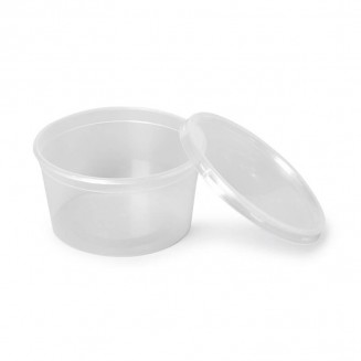 PACK TARRINA TRANSPARENTE 500 cc + TAPA (50 Uds.)