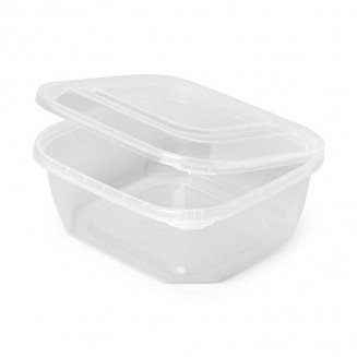 500 cc TARRINA DE PLÁSTICO PARA MICRO-ONDAS (70 Unid.)