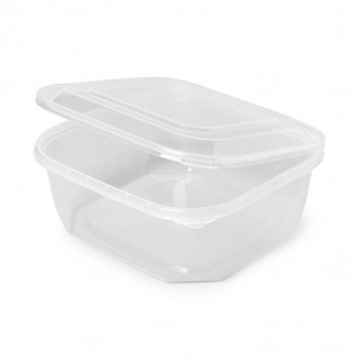 1000 cc TARRINA DE PLÁSTICO PARA MICROONDAS (50 Uds.)