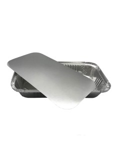 ▷ Tabuleiro de Alumínio para Alimentos 1820 ml mais Tampa - Envio 24h.