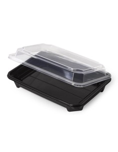 ▷ Tabuleiro para Sushi Preto 185X125X47 mm - Envio Gratuito 24h.
