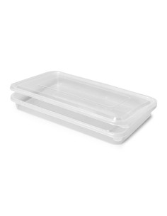 ▷ Embalagem retangular de Plástico 500 cc - Envio 24h.