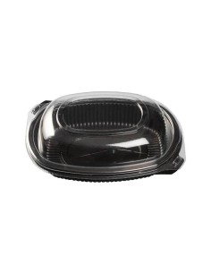 ✅ Embalagem de Plástico para Micro-ondas Preta + Tampa - Envio Gratuito 24h.