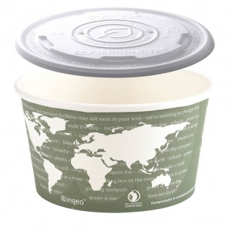 PACK EMBALAGEM PARA SOPA 355 ml/12 Oz + TAMPA (100 Unid.)