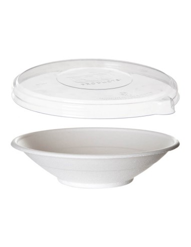 ▷ Bowls Fideos Compostáveis 710 cc com Tampa - Envio 24h. ✅✅
