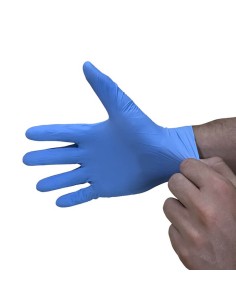 ▷ Luva de Nitrilo Azul Sem Pó Tamanho L - Envio em 24h.