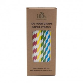 PALHINHA DE PAPEL COLORIDA 20cm. X Ø6mm (5.000 Unid.)