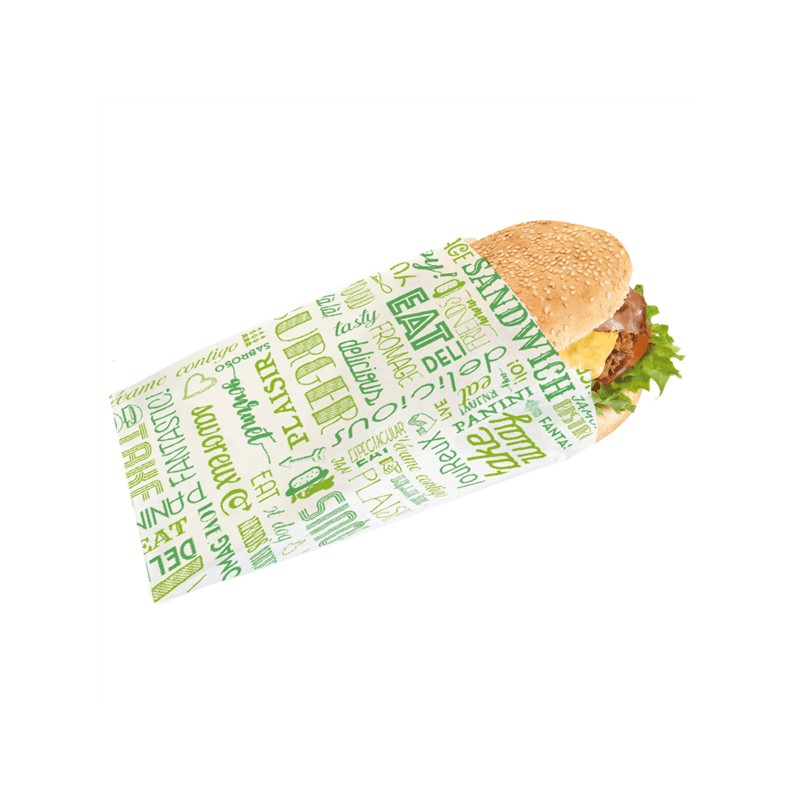Bolsa papel para hamburguesa - Somos Plasticar - Papel para envolver comida