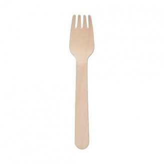 TENEDOR DE MADERA 160 mm (100 Uds.)
