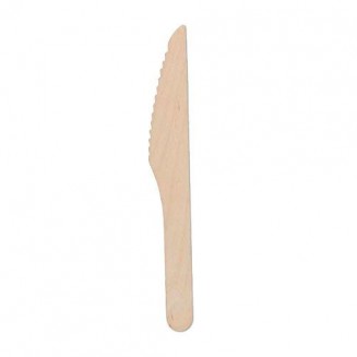 CUCHILLO DE MADERA 165 mm (100 Uds.)
