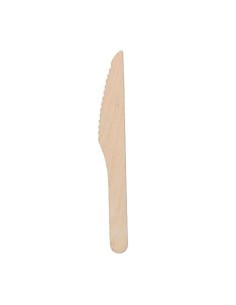 ▷ Faca de Madeira Descartável - Envio 24h. - Envases del Mediterráneo