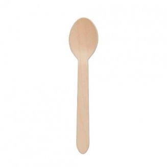 CUCHARA DE MADERA 160 mm (100 Uds.)
